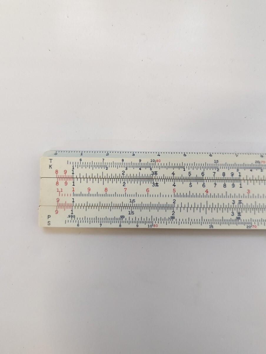 計算尺 HEMMI No.135 革ケース付 定規 製図 小型の画像3