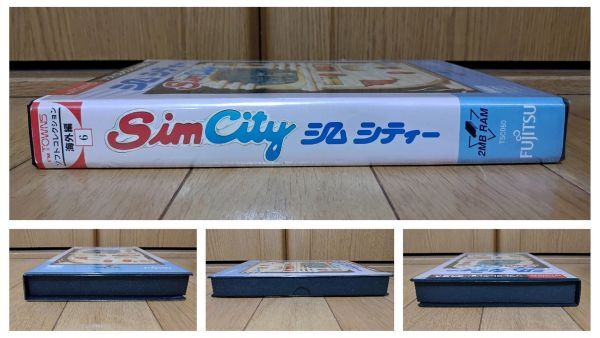 【箱説有・動作品】SIM CITY シムシティ 富士通FM TOWNSのゲームソフト FUJITSUの画像5