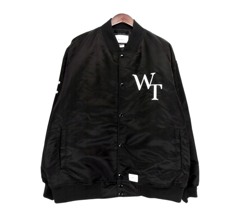 ダブルタップス WTAPS ■ 23AW 【 TEAM JACKET 232TQDT JKM05 】 ロゴ プリント チーム ボンバー ジャケット w18539_画像1