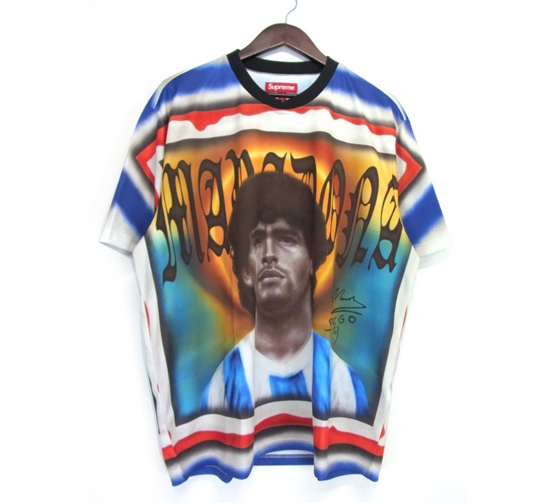 シュプリーム Supreme ■ 24SS 【 Maradona Soccer Jersey 】 マラドーナ サッカー ジャージー Tシャツ 32702_画像1