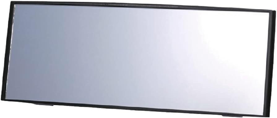  Carmate car vertical . large room mirror 3000R. bending surface mirror 240mm height reflection mirror [ light car ] black frame M3