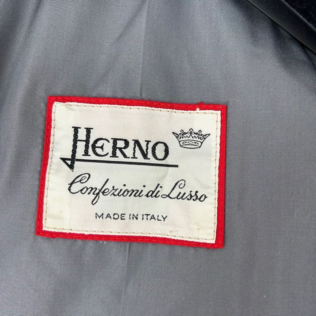 HERNO ヘルノ レディース Mサイズ ロングコート 裏地 スカーフ スカーフ柄 ベルト付き グレー シンプル オシャレ シルク 送料無料 薄手の画像5