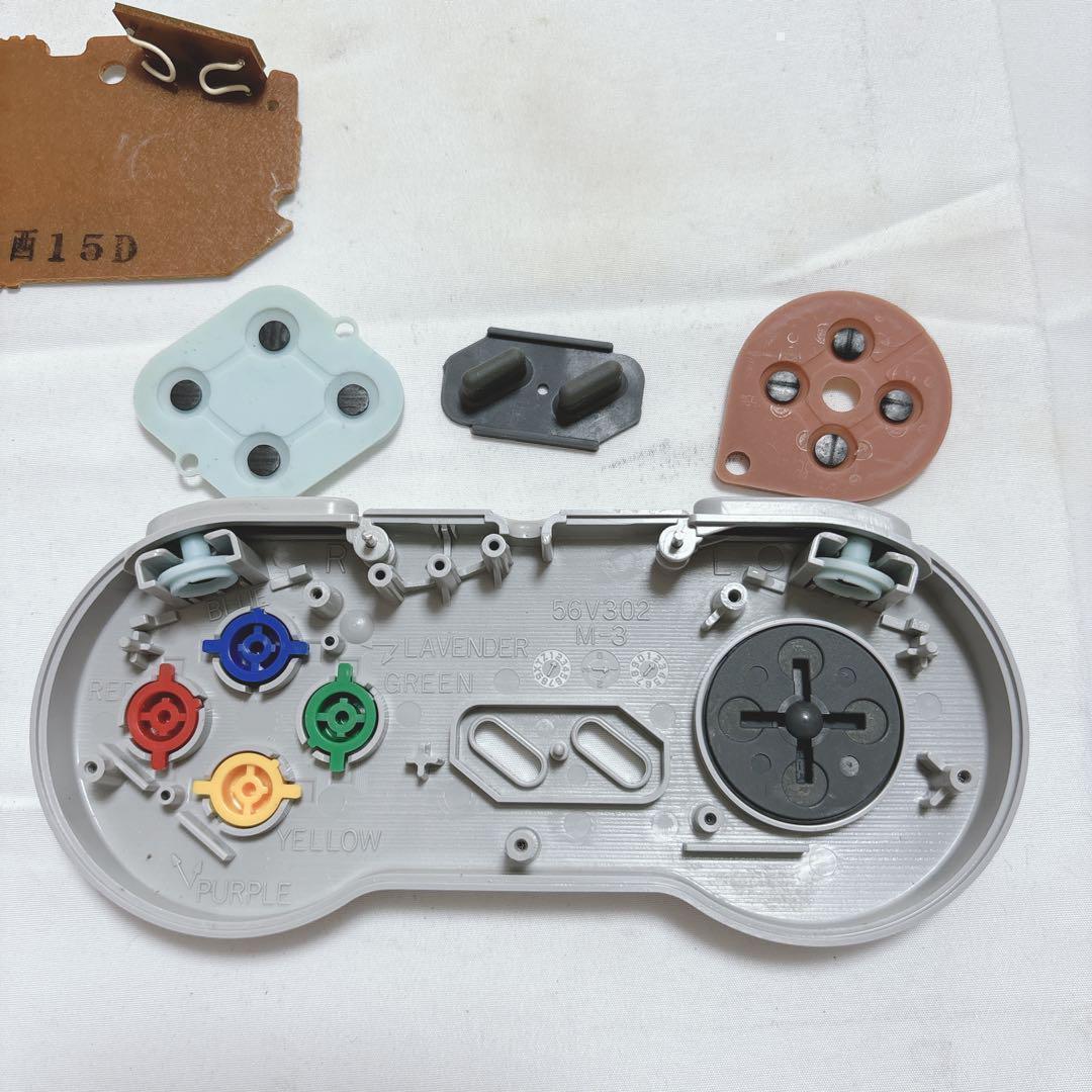 【美品・分解ゴム交換】スーパーファミコンコントローラー　2個セットメンテナンス済_画像2