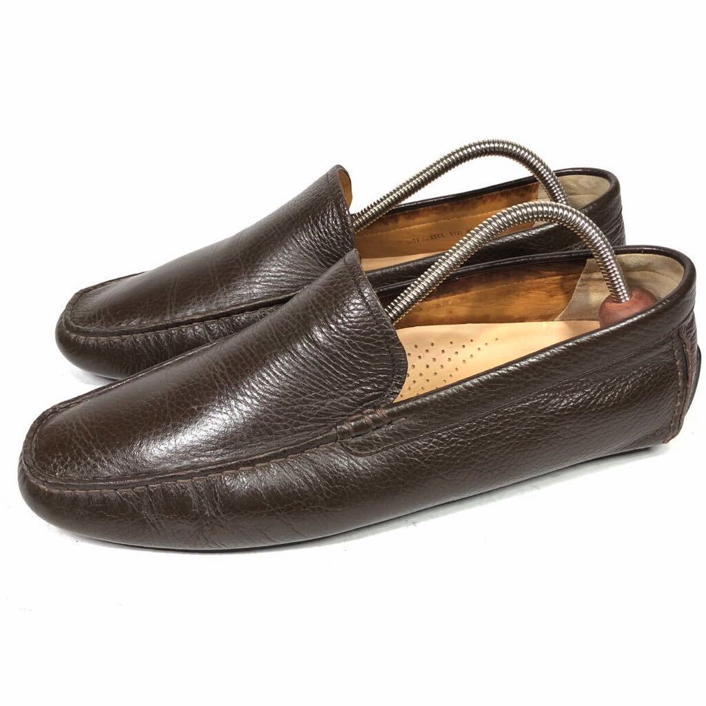 [ Bally ] подлинный товар BALLY обувь 26cm чай Loafer туфли без застежки бизнес обувь натуральная кожа мужской мужской EU 7 F * US 8 EEE