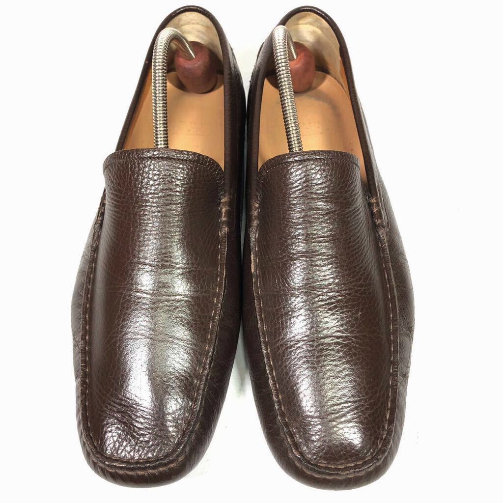 [ Bally ] подлинный товар BALLY обувь 26cm чай Loafer туфли без застежки бизнес обувь натуральная кожа мужской мужской EU 7 F * US 8 EEE