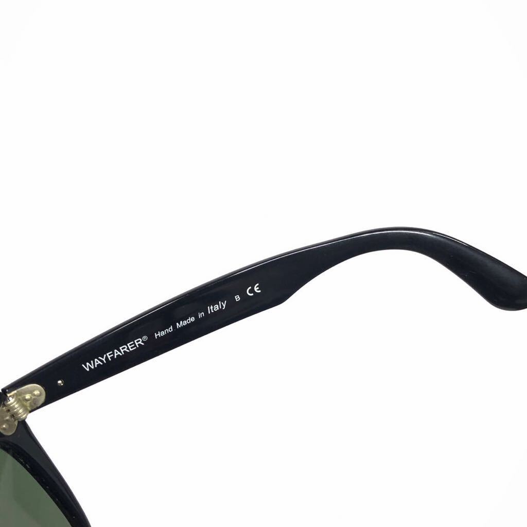 【レイバン】本物 Ray-Ban サングラス WAYFARER ウィファーラー RB 2140-F 黒色系 メンズ レディース イタリア製 ケース付き 送料520円の画像8