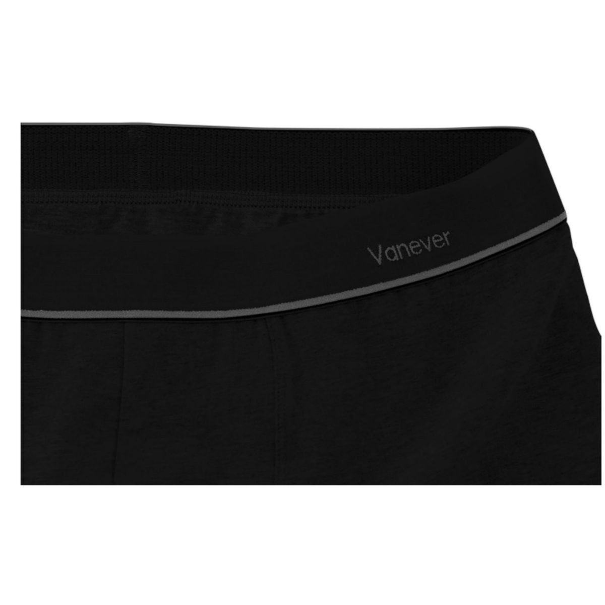 ラスト1点！Vanever メンズ トランクス 3枚 コットン ブラック  2XL ボクサーパンツ 男性用下着