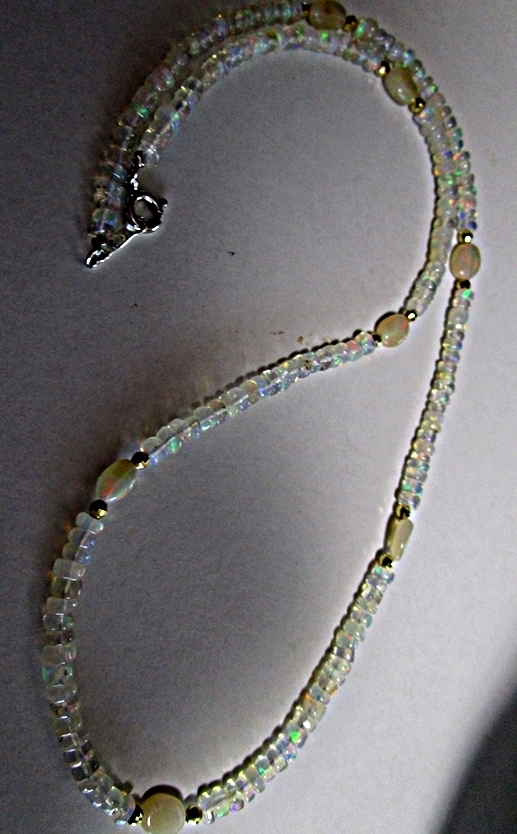 [*M*] opal design necklace ③