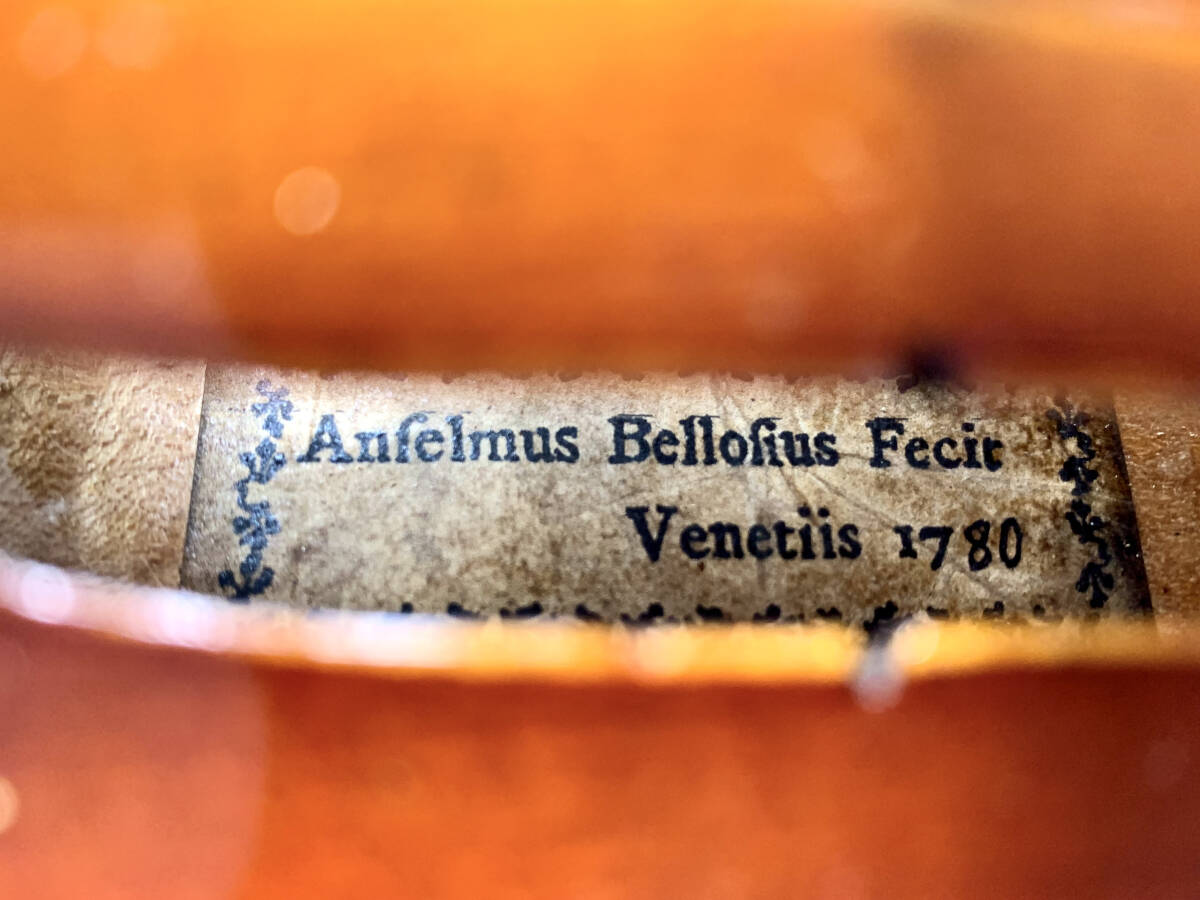 Bellosio , Anselmo1780 年イタリア製バイオリン4/4_画像10