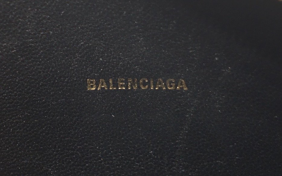 19SS 定価14万 美品 BALENCIAGA バレンシアガ ヴィル カメラバッグ XS クロスボディバッグ 558171 ブラック レザー ショルダーバッグの画像5