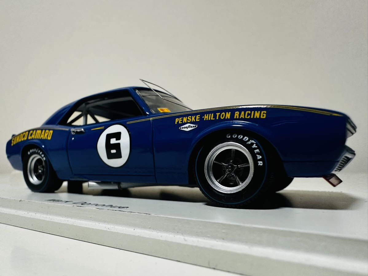 Sparkスパーク/'68 Chevyシボレー Sunocoスノコ Camaroカマロ 1/43 絶版の画像5