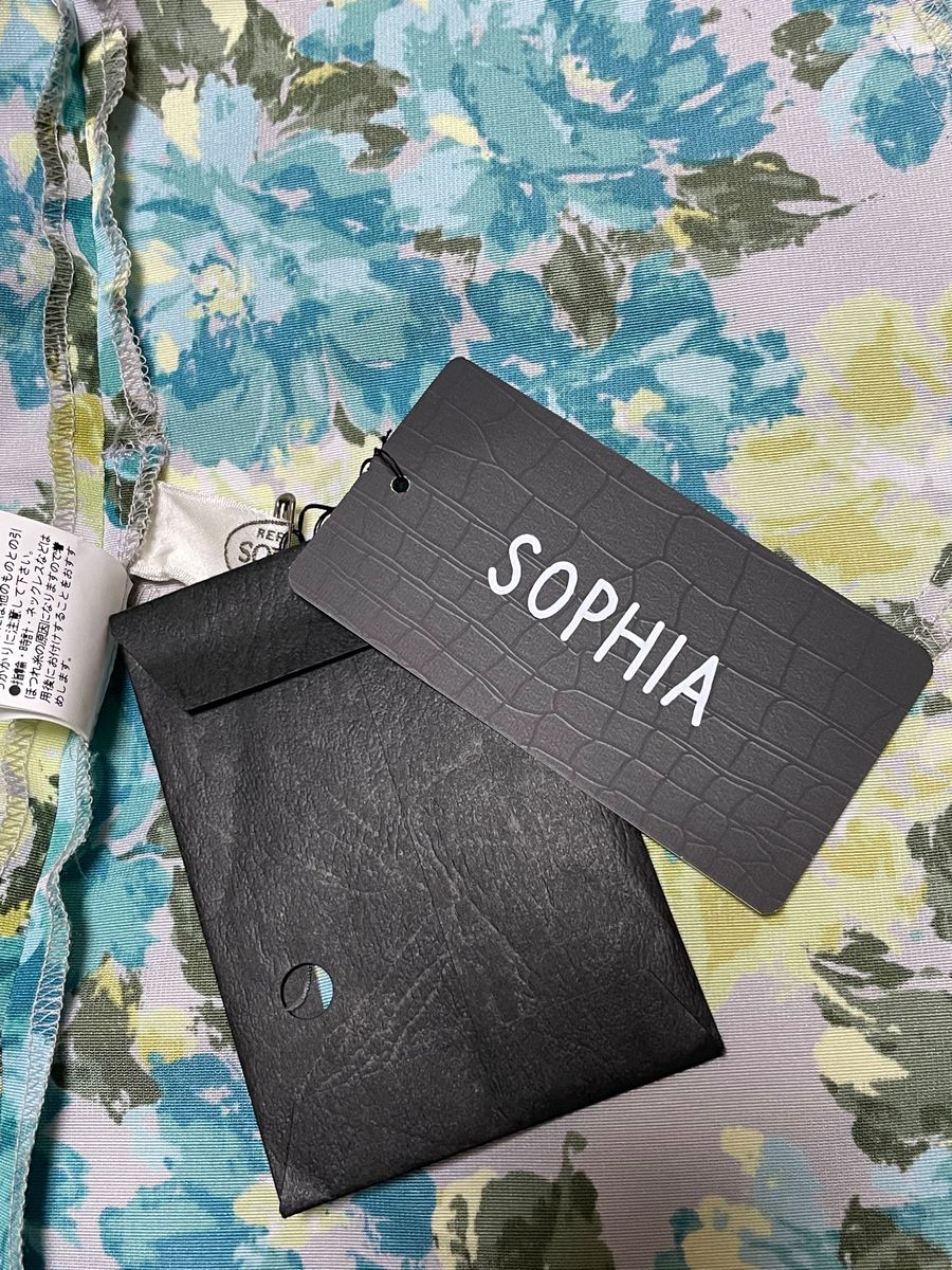 SOPHIA 上品な春秋花柄コートタグ付き 新品未使用日本製