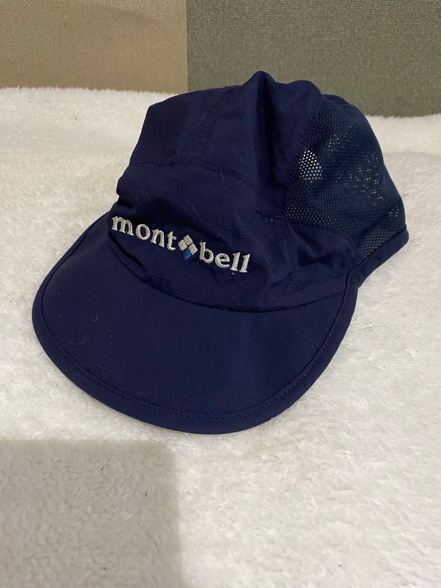 mont-bell 帽子　メッシュ　S/M   ネイビー