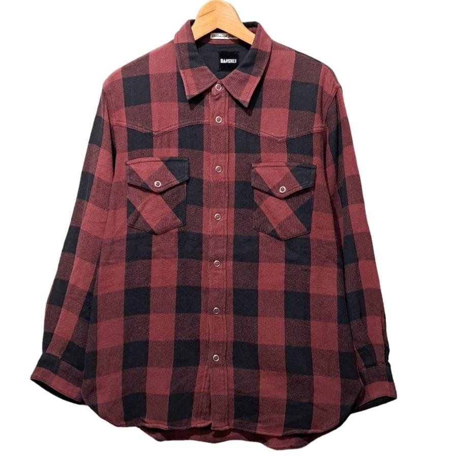 GOOD ENOUGH x BANSHEE Block Check Shirts グッドイナフ GOOD ENOUGH x BANSHEE Block Check Shirts グッドイナフ