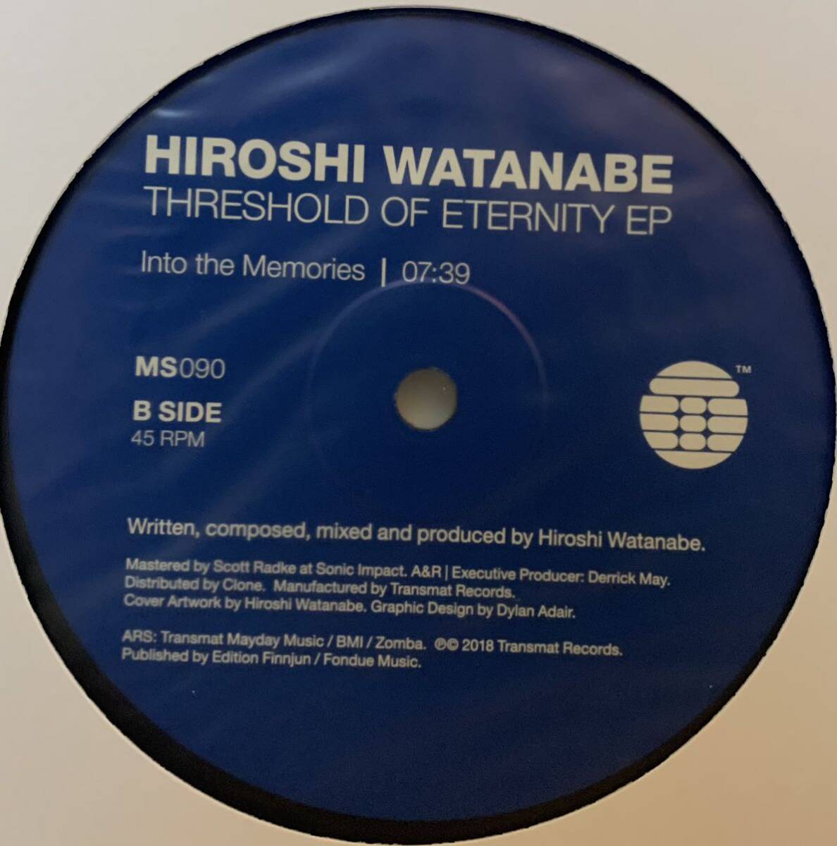 Hiroshi Watanabe - Threshold Of Eternity EP /Transmat /DERRICK MAYプレイ！！_画像4