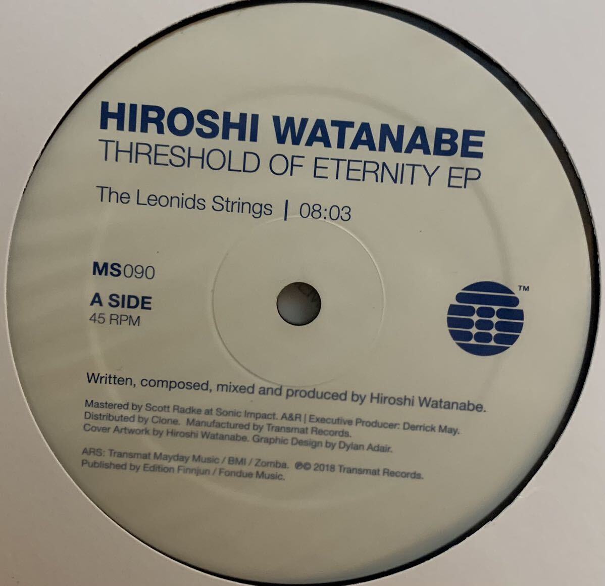 Hiroshi Watanabe - Threshold Of Eternity EP /Transmat /DERRICK MAYプレイ！！_画像3