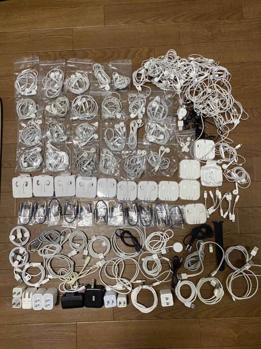 iPhone earphone charger large amount set together junk 