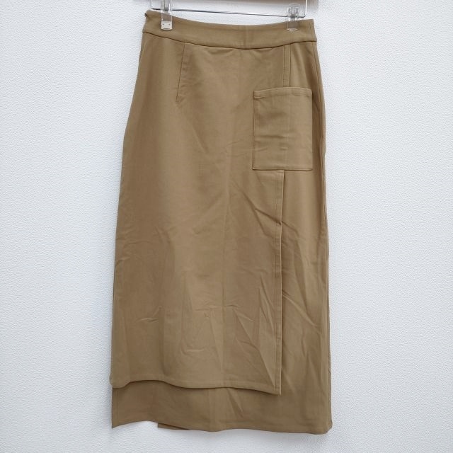 Graphpaper 新品 Meryl Nylon Wrap Skirt GL201-40107B 定価24200円 ラップ ロングスカート ベージュ グラフペーパー 4-0325M F95651_画像2