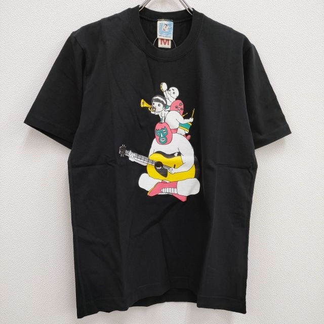 BRU NA BOINNE 新品 レスラーの音楽隊T No.8998 8S-211 M 定価9500円 半袖Tシャツ カットソー ブラック ブルーナボイン 4-0405S# 236083_画像1