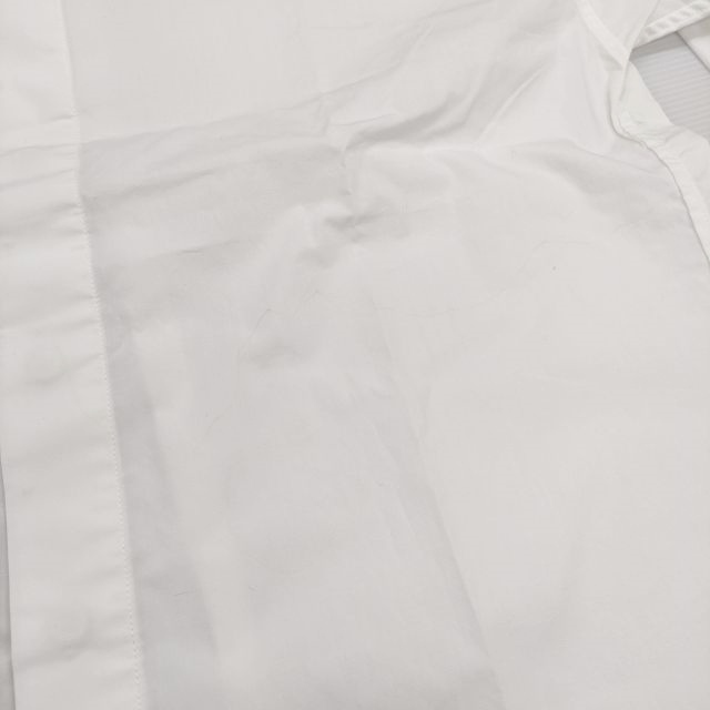 EEL E-20403A OVER SHIRTS オーバーシャツ サイズS 定価17000円 フライフロント 長袖シャツ ホワイト イール 4-0406M 236153の画像4