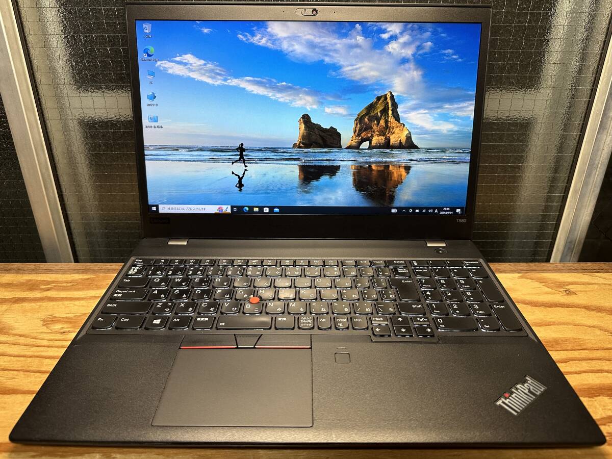 極速SSD搭載 WIN10 LENOVO THINKPAD T580 Core I7-8650 1.90GHz 16G 1TB SSD UHD620 マルチタッチ対応 OFFICE 2021搭載 東京発送 の画像1