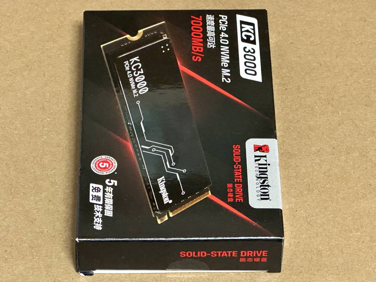 KINGSTON KC3000 新品 1TB 2280 SSD M.2 PCIe Gen4x4 NVMe 5年保証 送料無料 東京発送_画像2