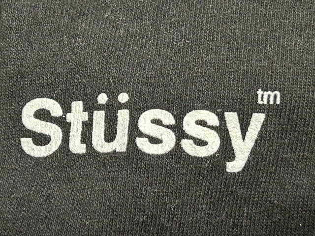 希少USA製80’Sビンテージ★ステューシーSTUSSY★tm＆シャネルロゴ★半袖Tシャツ★ボックス紺タグ★ブラック★バックナンバー22★Mの画像2