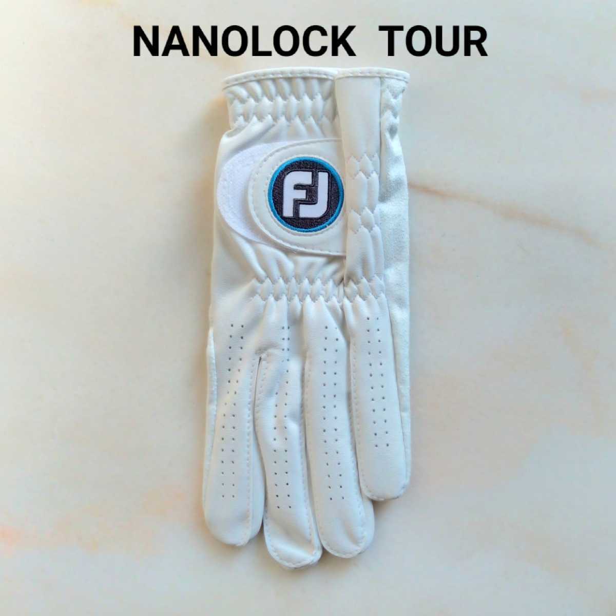Fjナノロックツアー24cm白4枚セット フットジョイゴルフグローブ の画像6