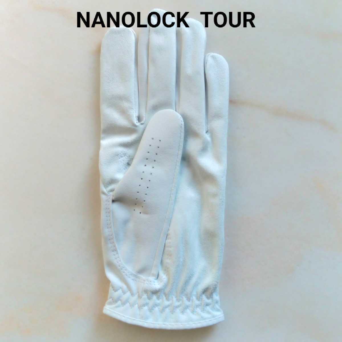 Fjナノロックツアー24cm白4枚セット フットジョイゴルフグローブ の画像7