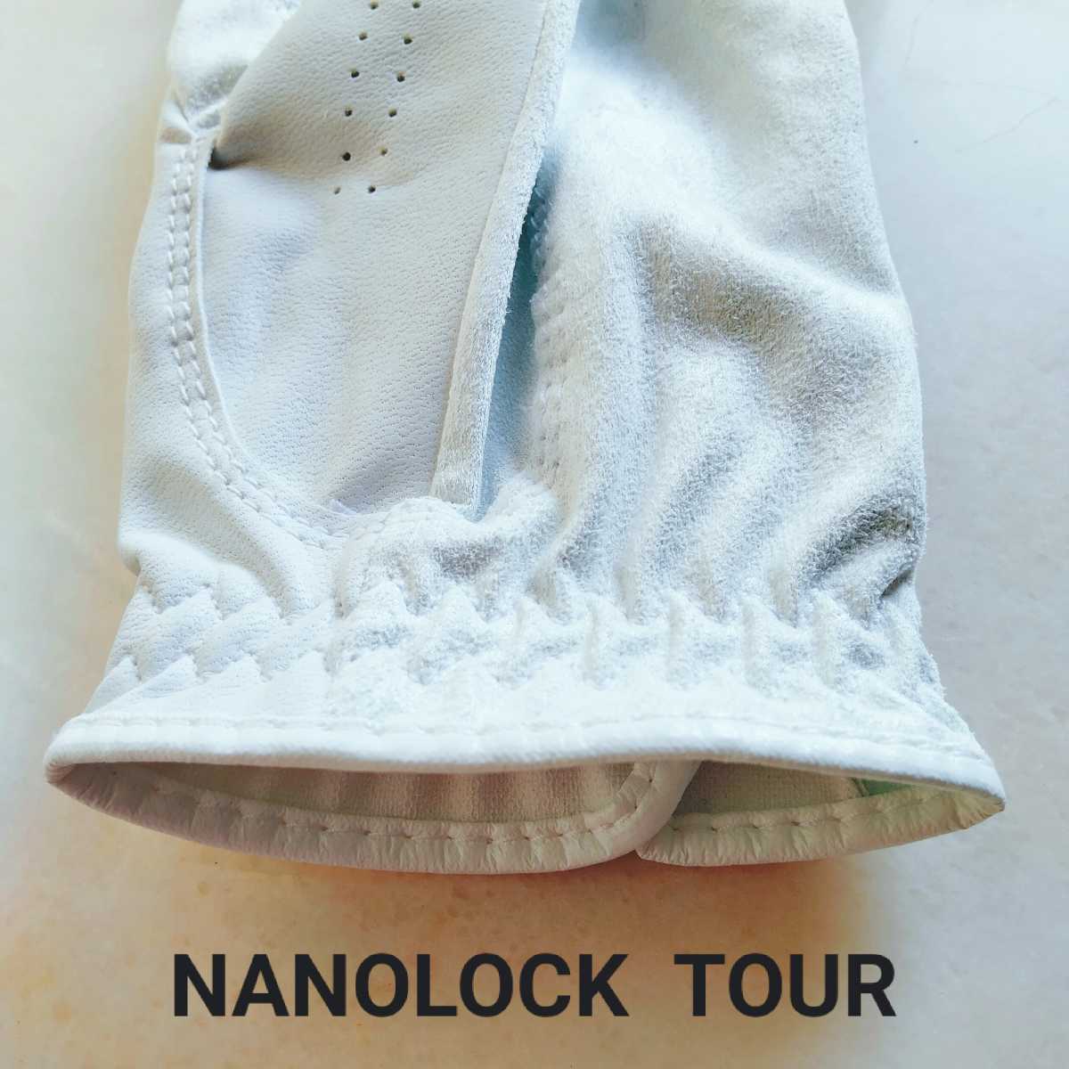 Fjナノロックツアー23cm白2枚セット フットジョイ ゴルフグローブ TOUR 新品未使用　匿名配送