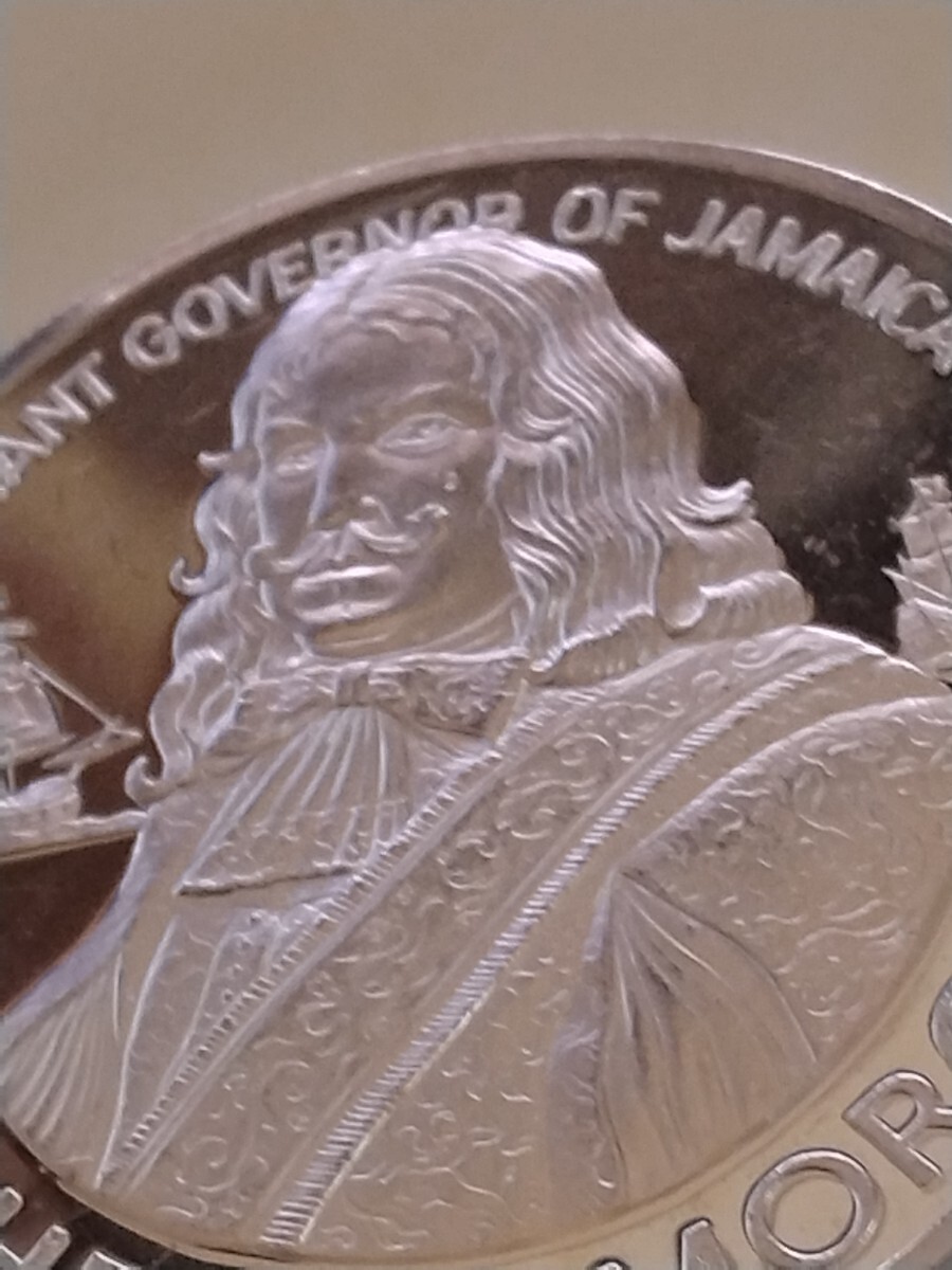 ジャマイカ 1974 10ドル銀貨プルーフ Sir Henry Morganの画像7