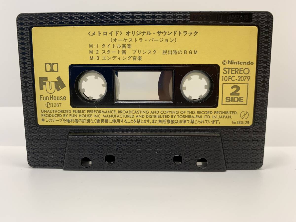 激レア 当時物 任天堂 Nintendo パルテナの鏡 メトロイド Metroid ゲームミュージック ゲーム音楽 カセットテープ ケース 楽譜 動作確認済の画像6