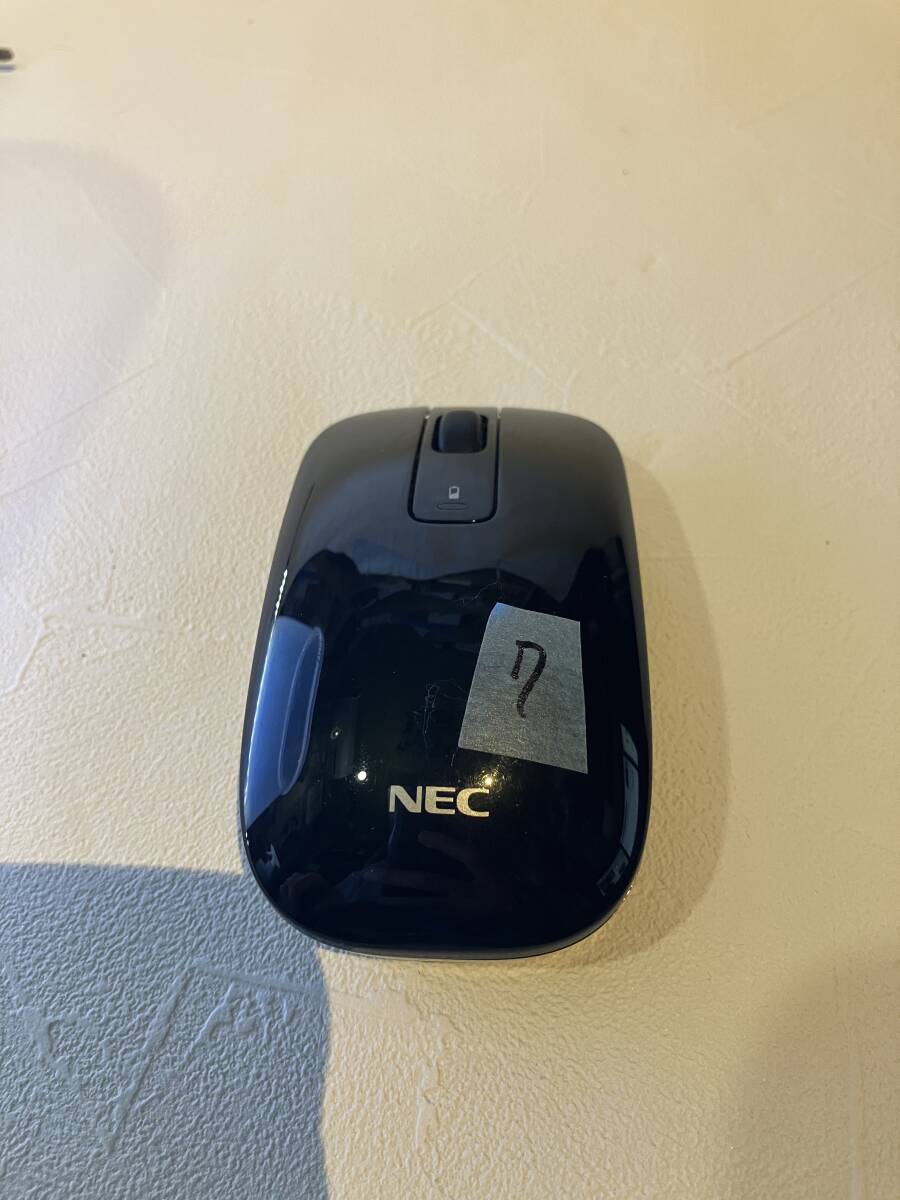 NEC純正マウス　MG-1132　ワイヤレスマウス　動作確認未確認　黒色　7番　Bluetoothではありません_画像2