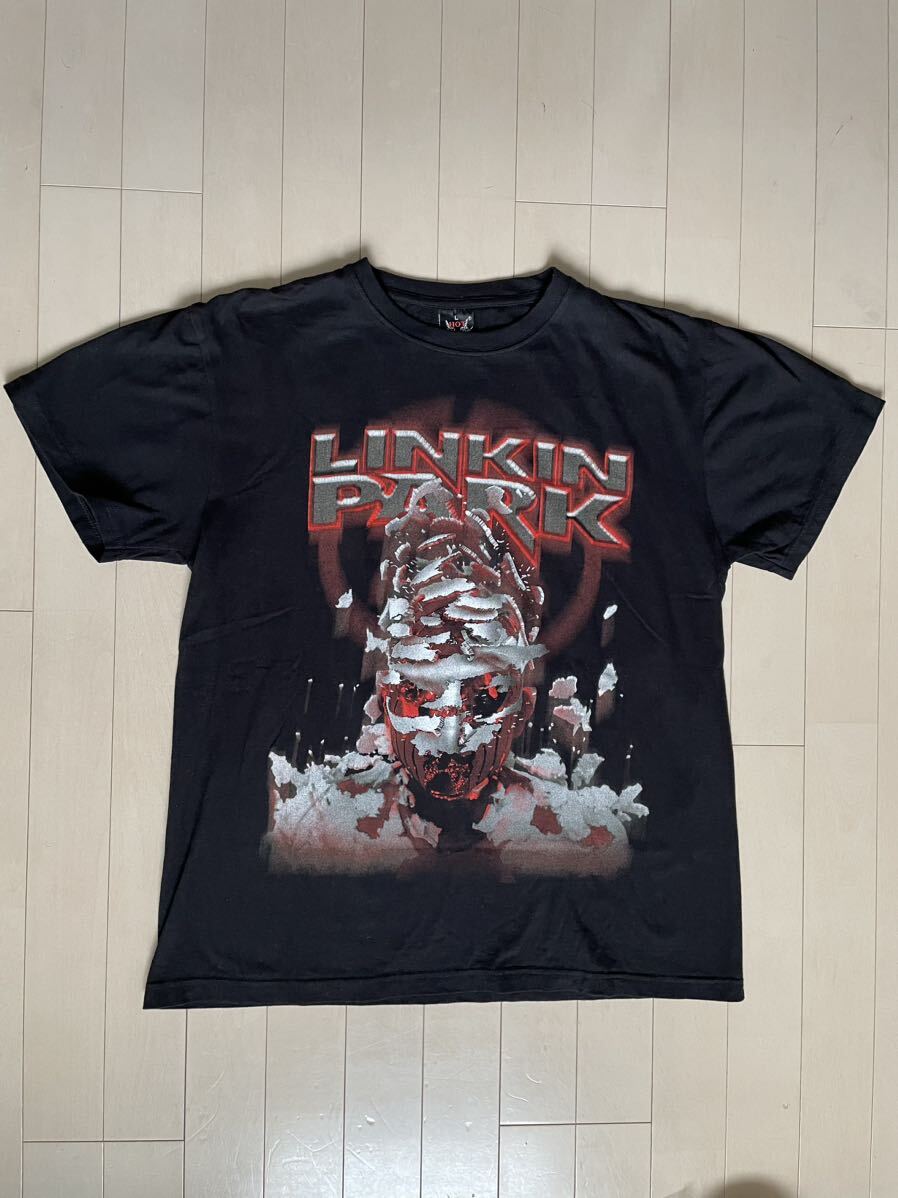 【送料無料】LINKIN PARK リンキンパーク HOT ROCK ホットロック　バンドTシャツ　ブラック 黒　 L_画像1