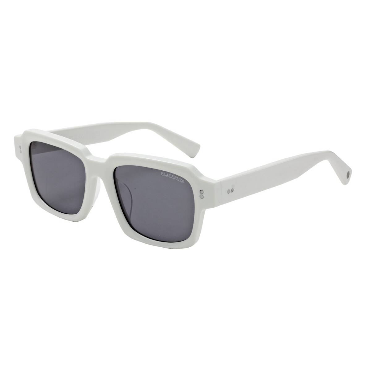 BLACKFLYS/ Black Fly z/FLY DOWNEY/f rider sea urchin -/ sunglasses / square type / white × gray /51*20-140/ glasses / glasses 