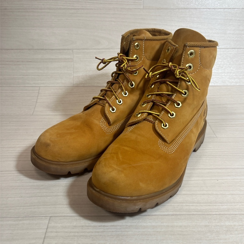 Timberland/ティンバーランド/6inch BASIC BOOT/6インチ ベーシックブーツ/ウィート/ヌバック/10066/サイズ9W/レースアップブーツ_画像1