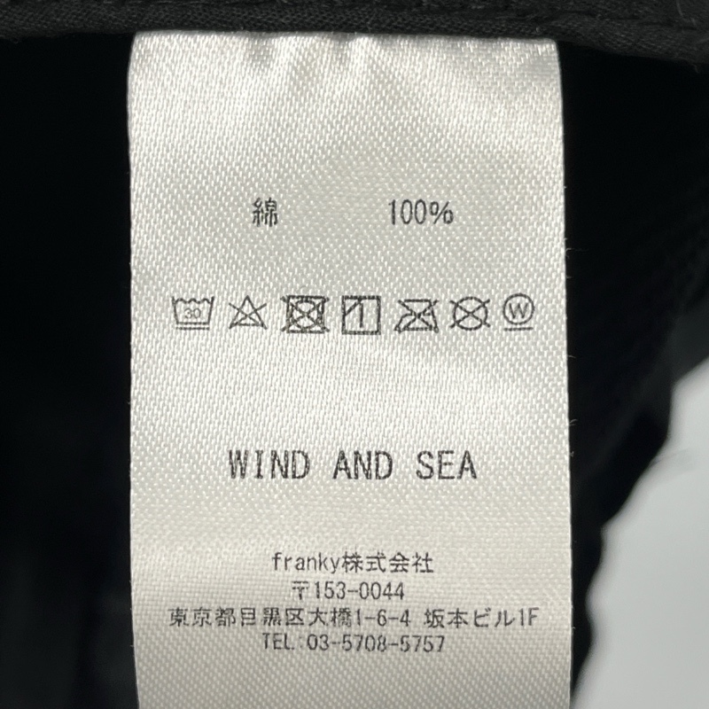 WIND AND SEA×Natsumi Kimura/ウィンダンシー×木村なつみ/Bucket Hat/バケットハット/スウェット素材/ブラック/ボックスロゴ_画像10