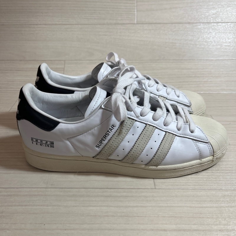 adidas Originals/アディダス オリジナルス/SUPERSTAR/スーパースター/FV2808/アッパーサイズプリントデザイン/27.0cm/スニーカー/ホワイト_画像4