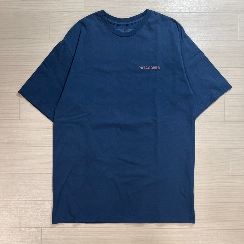 Patagonia/パタゴニア/M's Summit Swell Organic T-Shirt/メンズ サミットスウェル オーガニックTシャツ/ダークブルー/両面プリント/37671_画像3