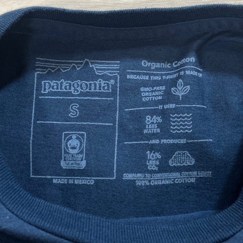 Patagonia/パタゴニア/M's Summit Swell Organic T-Shirt/メンズ サミットスウェル オーガニックTシャツ/ダークブルー/両面プリント/37671_画像7