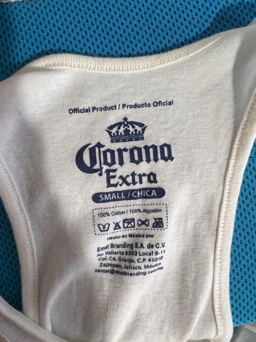 コロナビール　タンクトップ　レディース　Ｓ　corona ホワイト　メキシコ