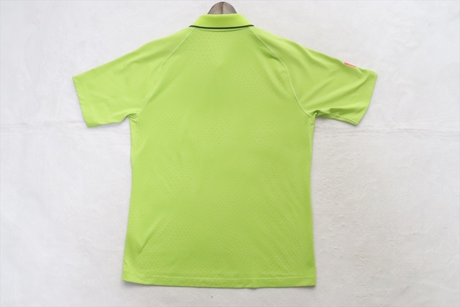 UNIQLO ユニクロ メンズ テニス ウエア 半袖 ポロシャツ M 黄緑 グリーンの画像3