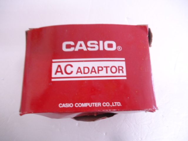 [KCM]amb-649* коробка боль не использовался *[CASIO/ Casio ] оригинальный AC адаптор AD-5JL электронный клавиатура соответствует черный 