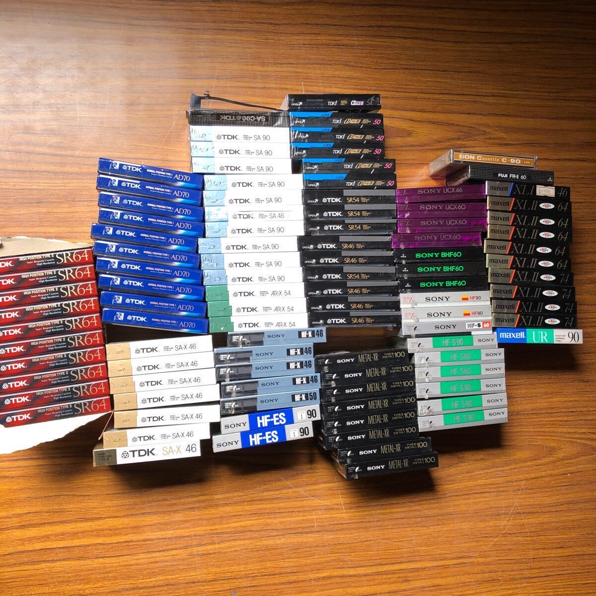未使用 カセットテープ SONY METAL-XR maxell XLⅡ TDK SA-X 等 メタル ハイポジ ノーマル 計100本 音楽記録 の画像2
