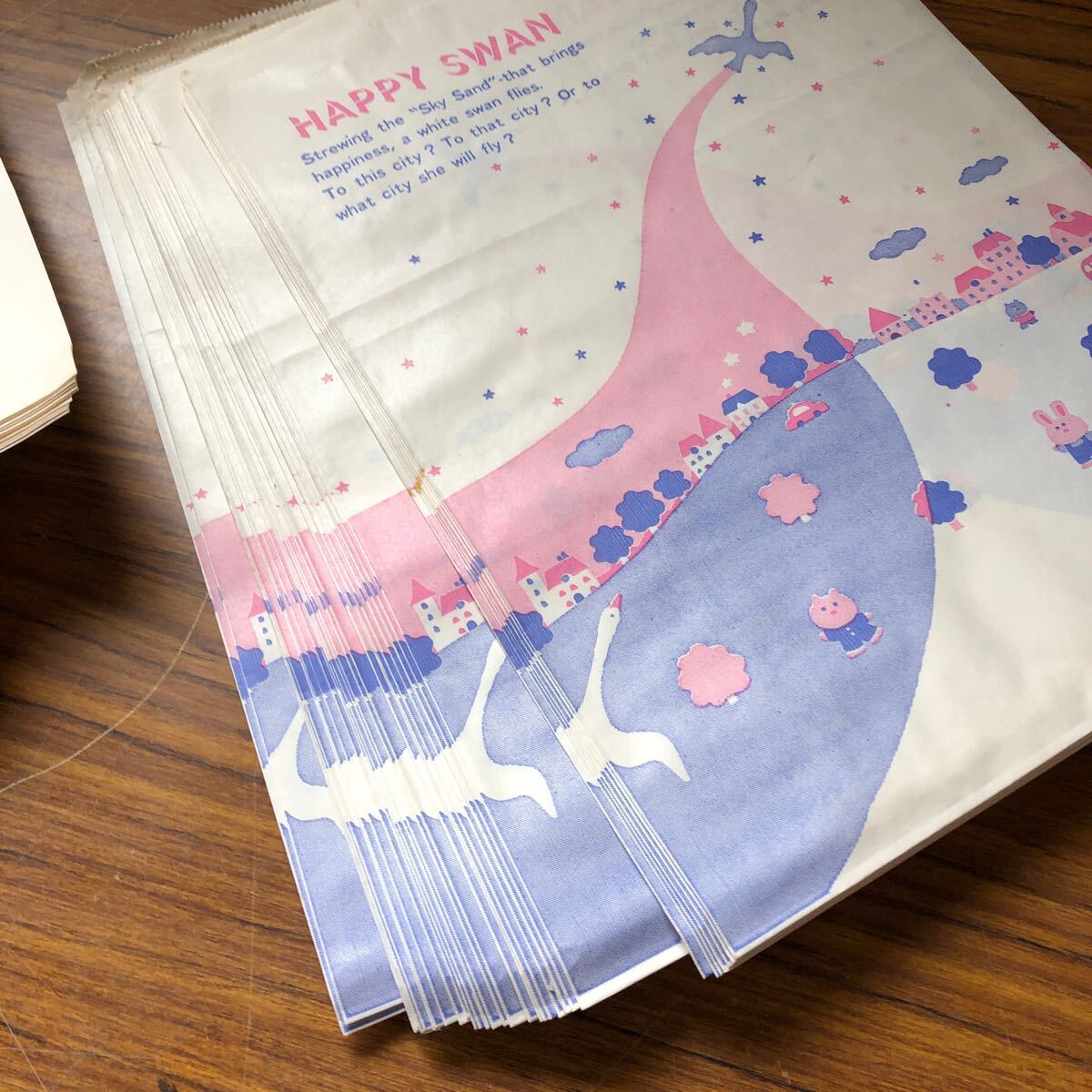 昭和レトロ 文具店 ノート 紙袋 ジャポニカ 懐かしい絵柄の紙袋 まとめて 子供時代 の画像4