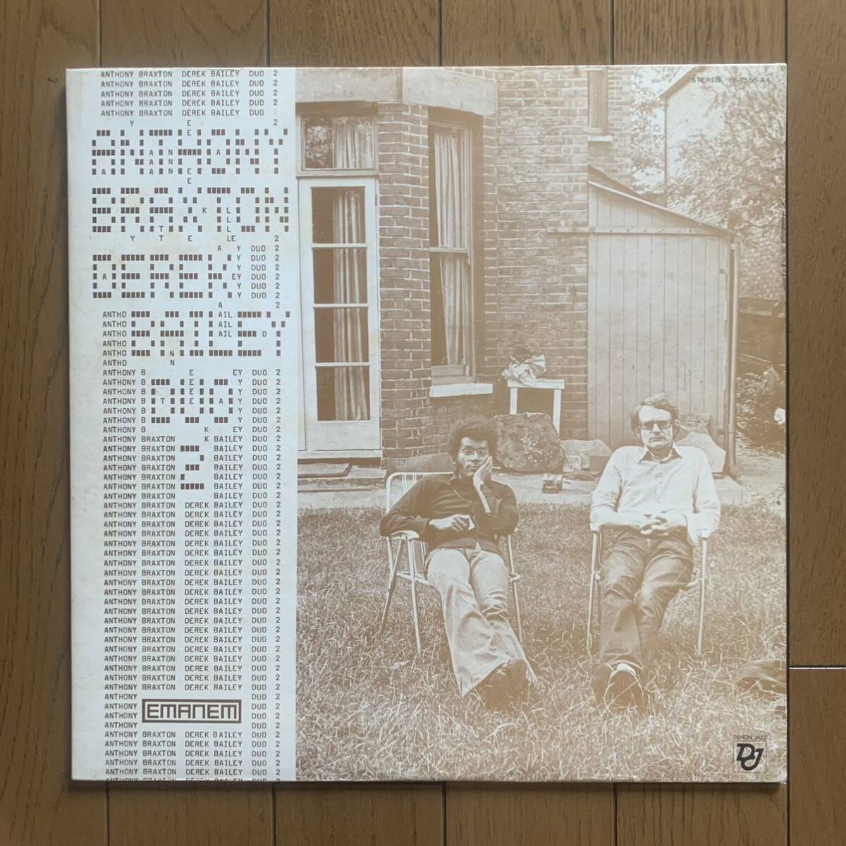 ANTHONY BRAXTON - DEREK BAILEY / DUO 2 (DENON JAZZ) 国内見本盤 _画像1