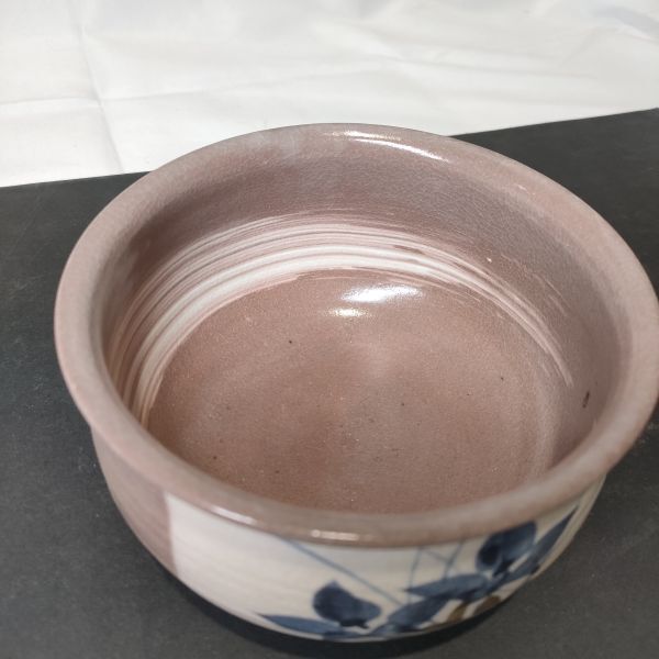 【美品】建水 茶こぼし 鉢 水こぼし こぼし 茶道具 茶道 京焼 萩焼 日本 JAPAN 伝統 工芸 陶芸 骨董 陶器 アンティーク 貫入 釉薬_画像5