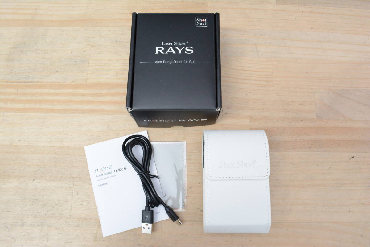 【程度良好 人気モデル】ショットナビ SHOT NAVI レーザー スナイパー RAYS ブラック レーザー距離計 レーザー測定器 距離測定器 生活防水_画像9