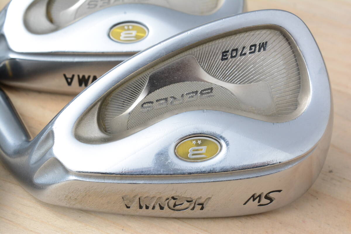 【程度良好 人気シリーズ】ホンマ HONMA BERES MG703 アイアンセット 6～11/AW/SW 8本セット ARMAQ UD49 フレックスR ベレス アーマック_画像2