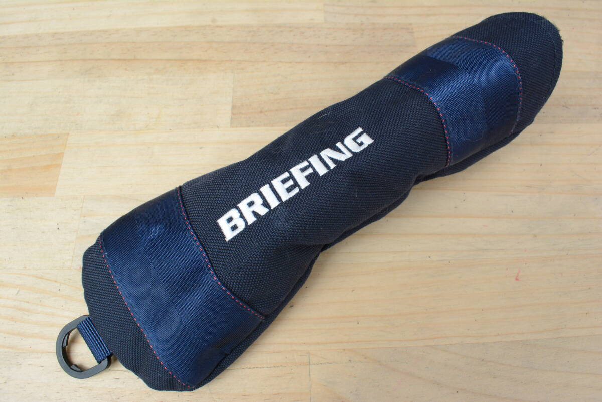 【程度良好 人気モデル】ブリーフィング BRIEFING 1000D ユーティリティ用ヘッドカバー レッド ネイビー 2点セット ウッド用 ヘッドカバー_画像6